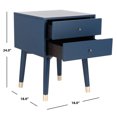 thumbnail image 5 of SAFAVIEH Lyla Mid-Century Retro Silver Cap Nightstand, Lapis Blue/Gold, 5 of 11
