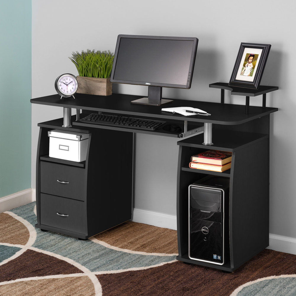 Zimtown Computer Desk Work Study Station Office Home Raised Monitor