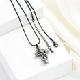thumbnail image 4 of Crystal Butterfly Cross Urn Necklace for Ashes Lord's Prayer Cross Men Women Cremation Jewelry Ashes Pendant for Human Memorial Ash Jewelry, 4 of 6
