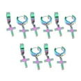 thumbnail image 1 of Qarigey 5 pares de pendientes cruzados pendientes de gota exquisitos Clip de oreja para fiestas de Navidad Día de San Valentín fiestas de Ropa, zapatos y accesorios Miscelánea tipo 14, 1 of 6