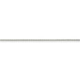 thumbnail image 2 of 925 Sterling Silver 1.25mm Diamond-cut Round Spiga Chain Bracelet, 2 of 5