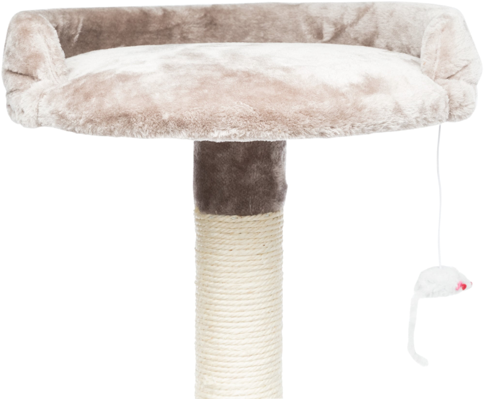 TRIXIE Roma Senior Plush & Sisal 7-Level 70" Cat Tree with Scratching Posts, Platforms & Cat Toys, Gray