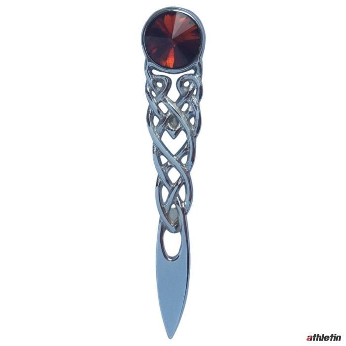athletin Scottish Kilt Pin Various Stones Chrome Finish 4 inch Celtic
