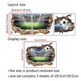 thumbnail image 4 of Adhesivos de pared 3D para estadio de fútbol, diseño de ladrillo agrietado, 4 of 4