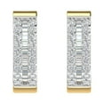 thumbnail image 2 of 1/4 Carat Diamond Hoop & Huggies Earrings in 10K Yellow Gold - IGI Certified, 2 of 4