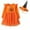 #WMDS25A001, variant on HILEELANG Toddler Girls Halloween Dress 2–7Y, Long Sleeve Pumpkin Ghost Black Cat Print Tulle Skirt with Witch Hat 4 years old