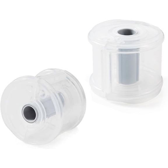 IULAVP 2 Pcs Washi Tape Dispenser Holder Organizer, Clear Round Portable Tape Cutter with Dustproof Cover, Compact Tape Storage for Scrapbooking, Journaling, DIY Crafts