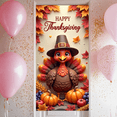 thumbnail image 4 of Decorative Turkey Happy Thanksgiving Banner Autumn Leaves Harvest Theme for Thanksgiving Celebration Fall Party Indoor Decor, 4 of 9