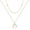 2PCS - Chain&Crescent, variant on Dainty Layered Choker Necklace, Handmade Y Pendant Necklace Multilayer Bar Disc Necklace Adjustable Layering Choker Necklaces for Women