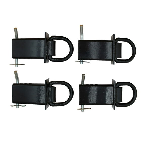 RAParts Set of Four (4) New Aftermarket Replacement Heavy Duty Adjustable Trailer Stake Pocket D Ring