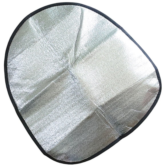 OUNONA 1Pcs Round Car Sunshade to Cool Down Steering Wheel 50.00X46.00X0.30CM