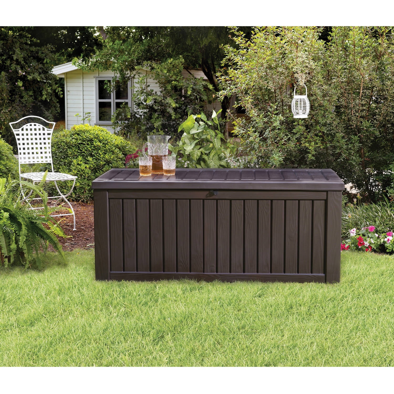 Garden Furniture With Storage keter rockwood outdoor plastic deck box, all-weather resin storage Garden Furniture With Storage keter rockwood outdoor plastic deck box, all-weather resin storage