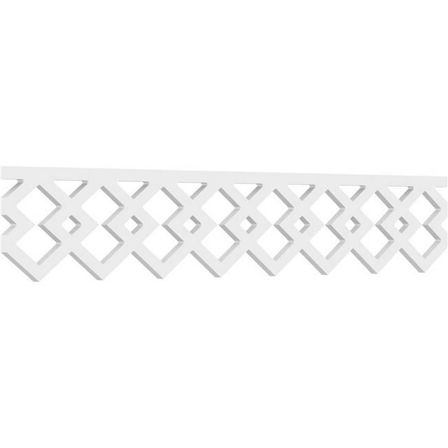 Ekena Millwork RUNP08X0625X48HAD 8 x 48 in. Pitch 0.62 in. Hadley Architectural Grade PVC Running Trim