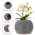 thumbnail image 3 of HEALEEP Railing Planter Holder Dark Grey Woven Planter For Household Item 1Pcs, 3 of 8