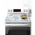 thumbnail image 2 of Stove Top Covers for Electric Stove, Blue Grey Coral Coastal Kitchen Glass Ceramic Electric Cooktop Covers 28.5''x20.5'', Summer Beach Seaside Nautical HeatResistant Oven/Countertop Protector, 2 of 3