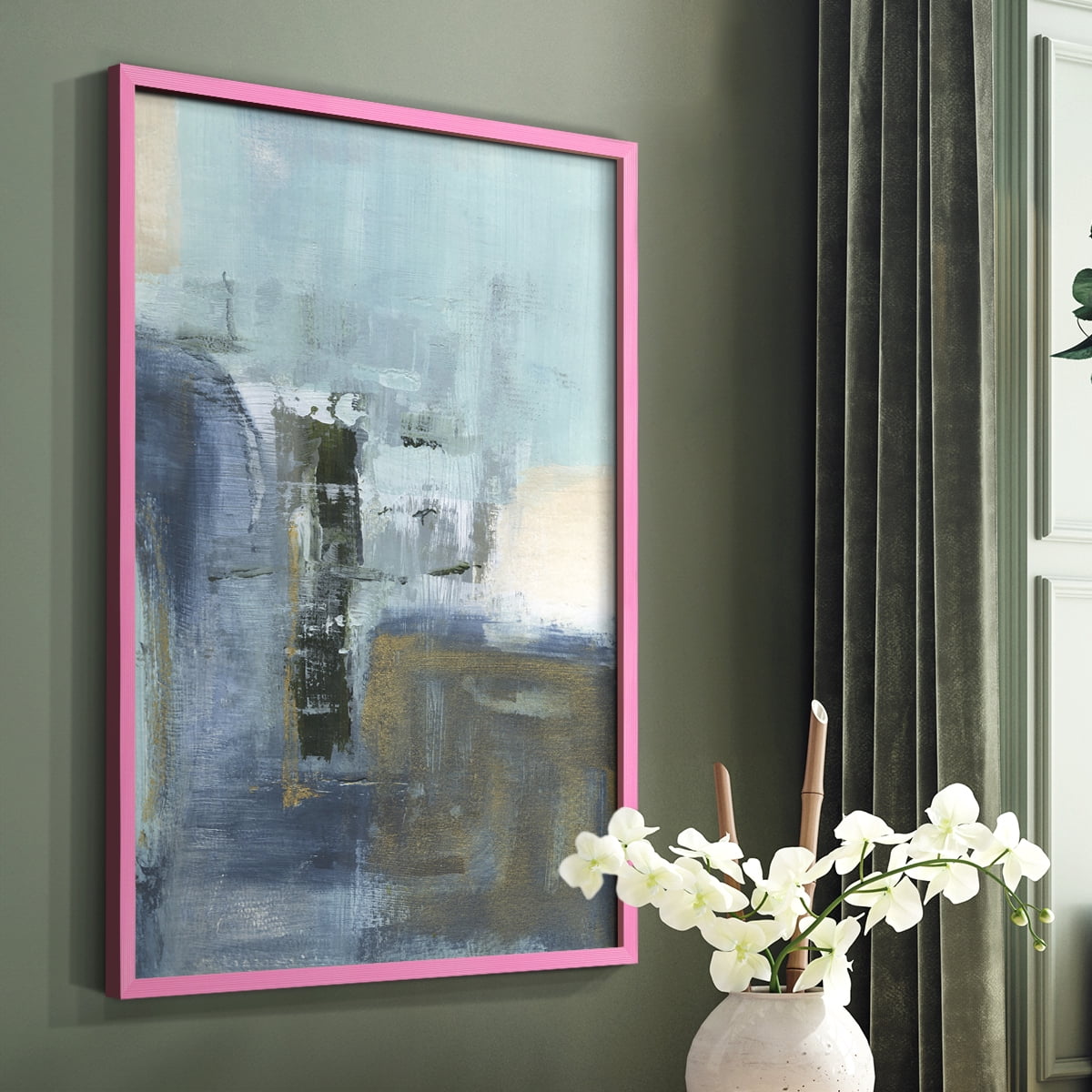 Sand Pond Summer I in Pink Solid Wood 8 x 10 Framed Print