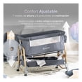 thumbnail image 4 of Cuna Colecho 2 en 1 Esquimal para Bebé, 7 Niveles, Antirreflujo, Cesta de Almacenamiento, Hasta 6 Meses (Gris), 4 of 7