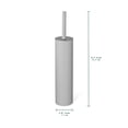thumbnail image 3 of Acento Slim Round Holder Metal Removable Plastic Liner Tall Toilet Brush in Soft Touch Gray, 3 of 11