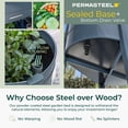 thumbnail image 4 of Permasteel Raised Garden Bed with Legs, 40×20×37 in, Planter Box with EnGrow™ TrueSoil™ Technology for Vegetables, Flowers, Herbs, and Fruit, Outdoor Indoor, Storage Shelf, Blue, 4 of 8