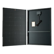 Mega 100 Watt Portable Solar Panel Black
