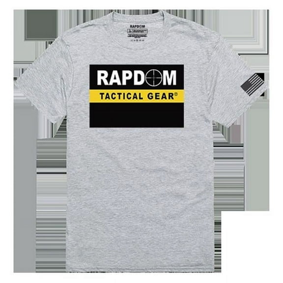 RAPDOM Tactical Graphics Tee - Heather Grey - Small