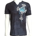 thumbnail image 4 of ARCHAIC by AFFLICTION Black MAUSOLEUM Short Sleeve Slim Fit Y2K T-shirt NWT, 4 of 8