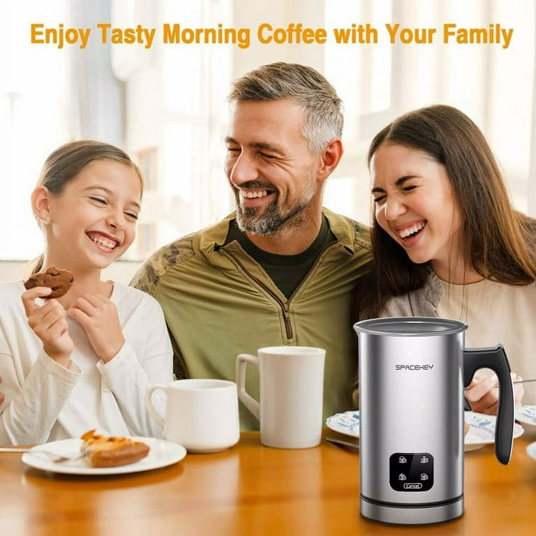 Spacekey Milk Frother Electric Milk Warmer 4 IN 1 Automatic Milk
