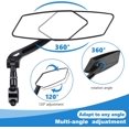 thumbnail image 3 of (Left、Right)Electric Scooter Rearview Mirror HD Wide Angle, Explosion-Proof 360° Adjustable for 22-25mm Handlebar, Accessories for Bicycle, Motorcycle, 3 of 5