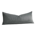 thumbnail image 2 of Cozy Striped Corduroy Lumbar Pillow, Soft Decorative Square Throw Pillow for Sofa Couch Bedroom Car Decor, 19.6x54.3 Inch, 2 of 4