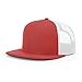 thumbnail image 3 of Richardson Unisex 511 Flatbill Trucker Adjustable Snapback Baseball Cap, Red/White, One Size Fits Most, 3 of 4