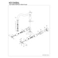 thumbnail image 3 of Kingston Brass KS1240BAL Heirloom Double-Handle Wall-Mount Bridge Kitchen Faucet, Matte Black, 3 of 5