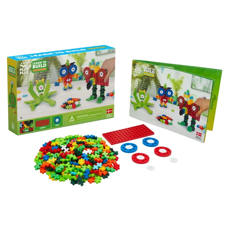 PLUS PLUS - 240 Piece Basic Mix - Construction Building Stem/Steam Toy,  Mini Puzzle Blocks for Kids