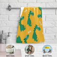 thumbnail image 6 of Coolnut Dinosaur Soft Hand Towels, 2 PcsAbsorbent Bath Towel Decorative Fingertip Towels for Bathroom Gym Spa Hotel Beach Swimming Pool,14.4"x 28.3", 6 of 6