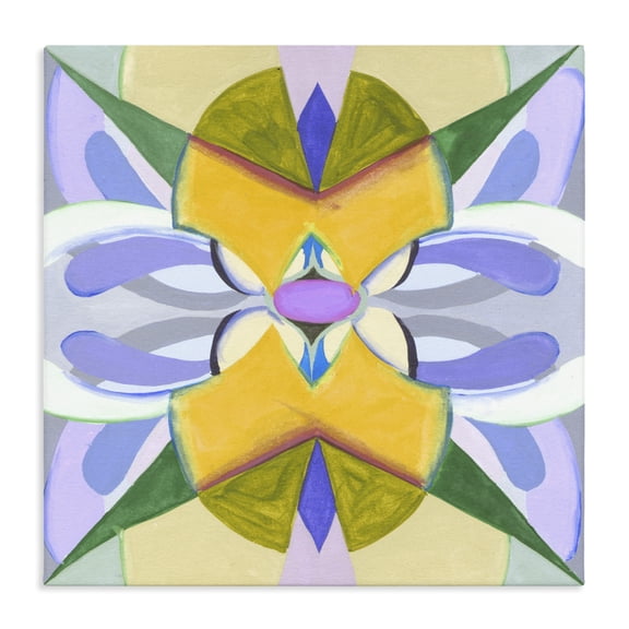 Stupell Industries Eclectic Revival Kaleidoscope Symmetry Canvas Art, 17 x 17, by Melissa Wang