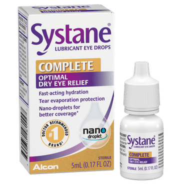 Systane Complete Lubricant Eye Drops for Dry Eye Symptoms for Daily Use, 5ml