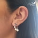 thumbnail image 3 of Aretes de plata .925 BELLAPLATA MF broquel Gotas de perla con perlas naturales y circonias brillantes, 3 of 4