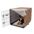thumbnail image 2 of Abstract Dog Crate Cover, Print of Long Triangular Shapes Sharp and Pointy, Easy to Use Pet Kennel Cover Small Dogs Puppies Kittens, 7 Sizes, Dark Grey Dimgray, by Ambesonne, 2 of 6