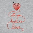 thumbnail image 3 of CafePress - All You Knit Is Love Long Sleeve T Shirt - Womens Baseball Tee, 3 of 4