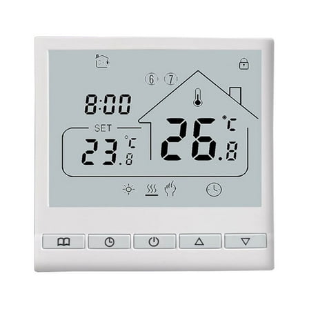 Temperature controller,5 2 Temperature Diy Lcd Display Buzhi Lanru White Mizuh Room Room