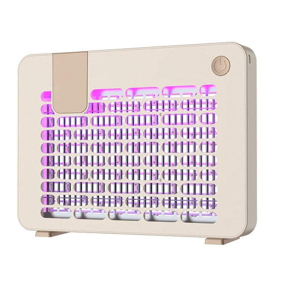 Rechargeable Hybrid Spectrum Indoor Bug Zapper - Mosquito Zapper & Fly Trap for Home in Beige