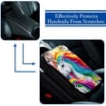 thumbnail image 5 of Unicorn Soft Comfortable Furry Printed Car Armrest Pad Armrest Accessories Car Armrest Cover 12.5x8.2 Inch, 5 of 6