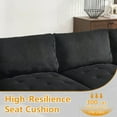 thumbnail image 3 of Modern Minimalist Corduroy 6-Seat U-Shaped Modular Sofa 220cm with Reversible Chaise, Fit for Living Room, 3 of 22