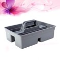 thumbnail image 3 of Large Capacity Storage Tray Portable Dual Sides Tool Basket Car Item Cleaning Tool Plastic Storage Box with Handle (Grey), 3 of 8