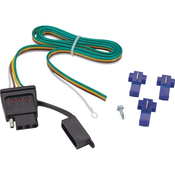 TowSmart 4-Way Flat 48 In. Trailer Wiring Connector with Splice Connectors 1319