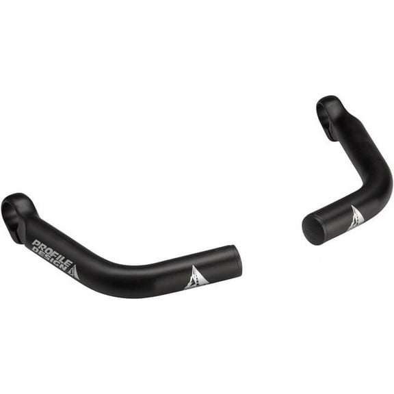 Profle Design Boxer Bar Ends: Black L-Bend Bicycle Handlebar End Grips