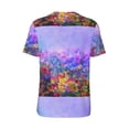 thumbnail image 3 of Rocae Colorful Purple Cosmos Flower for Breathable Men's Baseball T-Shirt Fashionable Casual Baseball Jersey, Moisture-wicking Sportswear Medium, 3 of 9