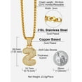thumbnail image 7 of [Clearance] Bubble Number Necklace for Men 14k Gold Plated Bling Cubic Zirconia 0-9 Lucky Number Pendant Necklace Custom Jewelry Gift, 7 of 7