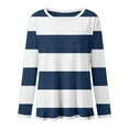 thumbnail image 7 of XIMIN Kids Girls Oversized Cute Color Block Striped Sweaters Long Sleeve Thin Shirts Toddler Mock Neck Sweatshirt Basic Soft Cotton Tees Teen Girl Going Out Tops, 7 of 7
