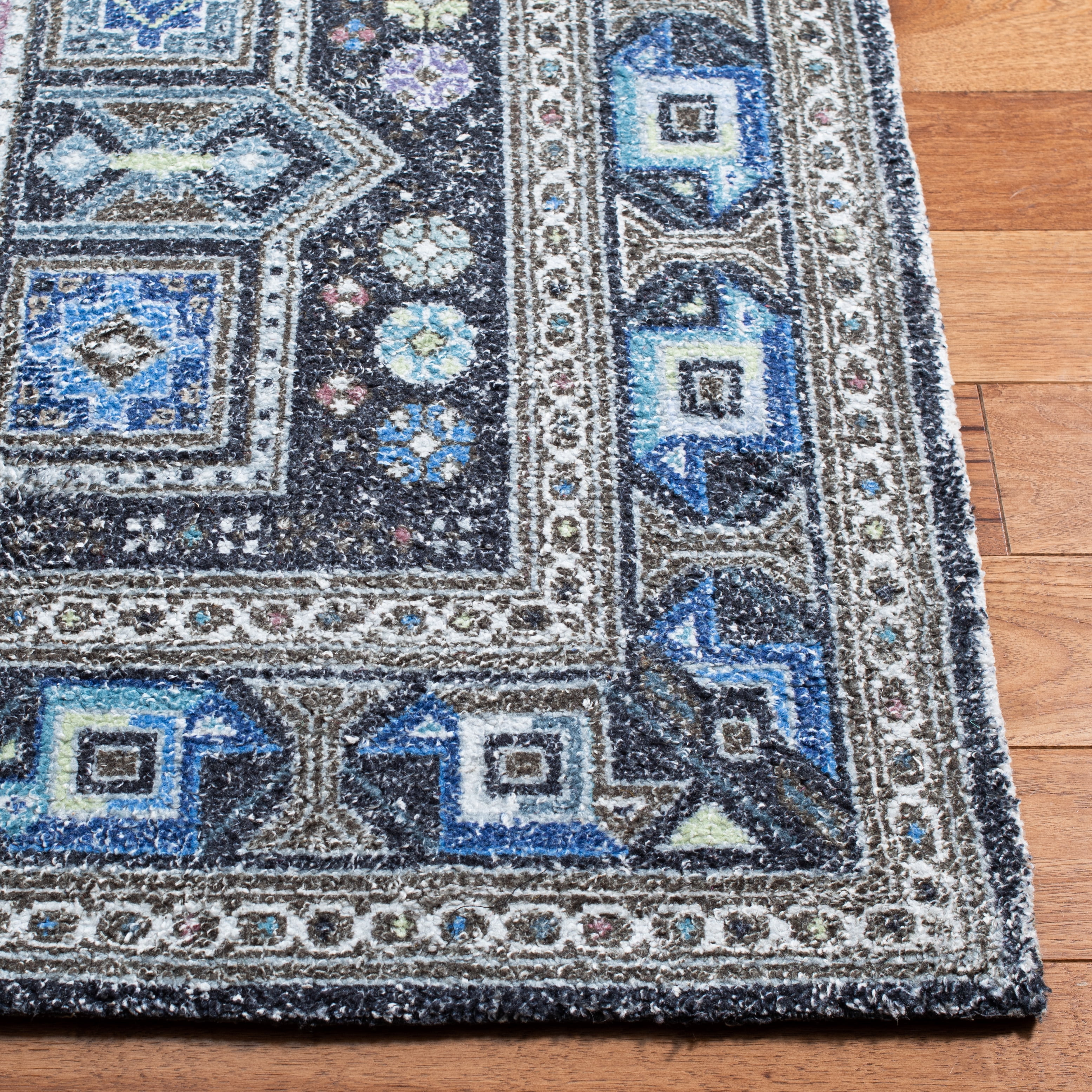 SAFAVIEH Classic Vintage Brooklyn Medallion Area Rug, Sage/Blue, 9' x 12'