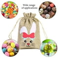 thumbnail image 4 of Easter Burlap Drawstring Bag Easter Burlap Bag with Drawstrings Goody Gift Bags with Drawstrings Easter Bag Burlap Easter Bunny Bags for Easter, 4 of 6